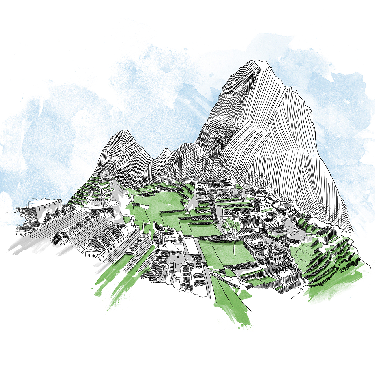 Machu Picchu Best Drawing - Drawing Skill